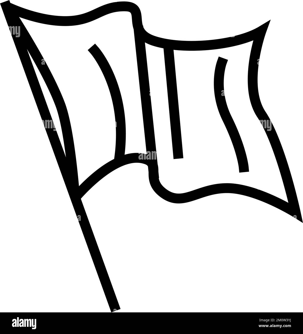 red flag line icon vector illustration Stock Vector Image & Art Alamy