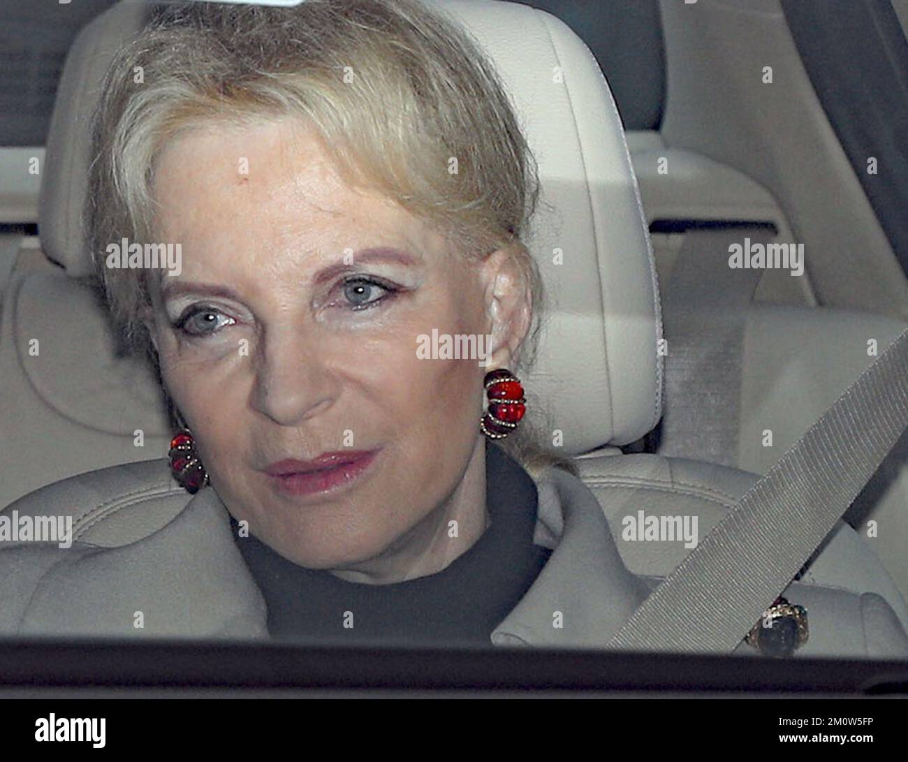 File photo dated 20/12/17 of Princess Michael of Kent arriving for the Queen's Christmas lunch at Buckingham Palace, London. The third episode of the Netflix documentary 'Harry and Meghan' referenced when Princess Michael of Kent wore a Blackamoor-style brooch (bottom right) to an event the Duchess of Sussex attended in 2017, with the Duke of Sussex saying 'In this family, sometimes you are part of the problem rather than part of the solution. There is a huge level of unconscious bias.' Issue date: Thursday December 8, 2022. Stock Photo