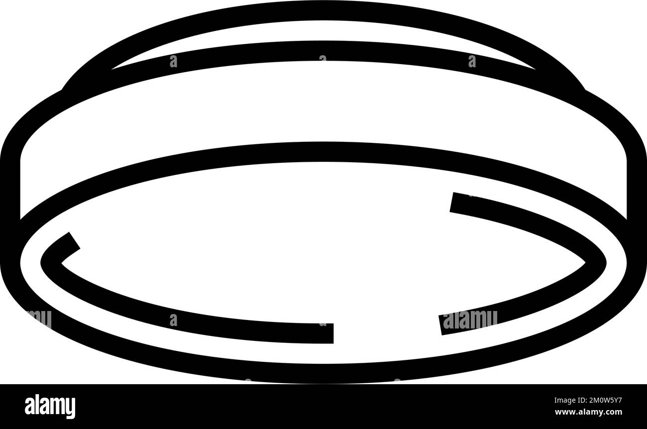 led lamp ceiling line icon vector illustration Stock Vector Image & Art ...