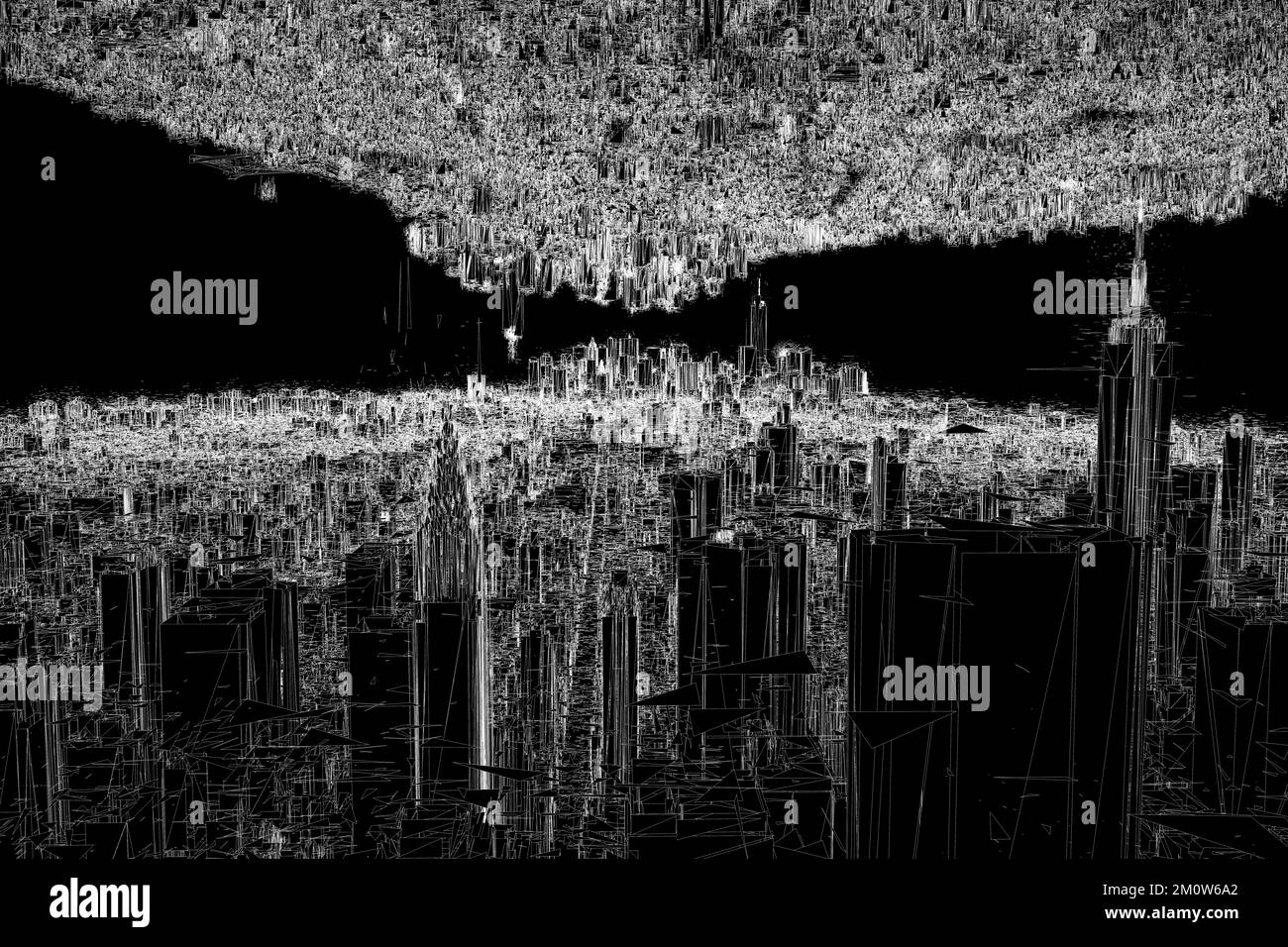 Symbolbild: CGI-Visualisierung: Manhattan, New York(nur fuer redaktionelle Verwendung. Keine Werbung. Referenzdatenbank: http://www.360-berlin.de. © J Stock Photo