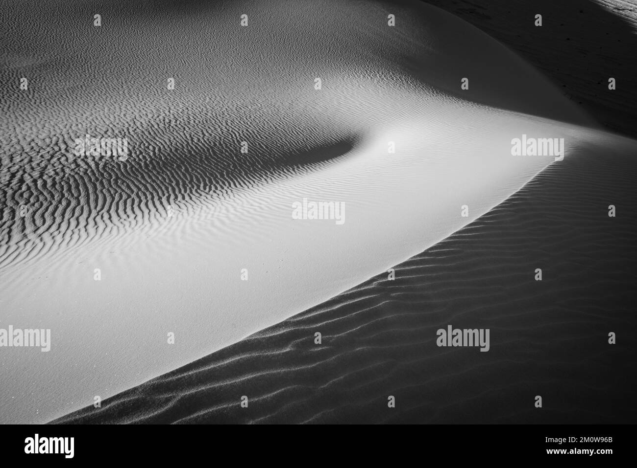 Evening white sands national Black and White Stock Photos & Images - Alamy