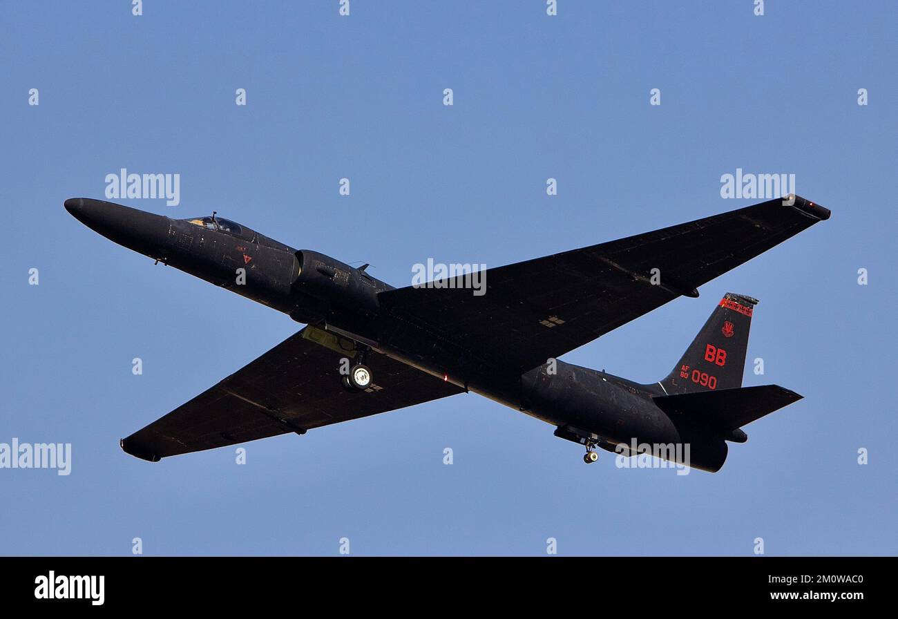 Lockheed U2 spy plane. Stock Photo