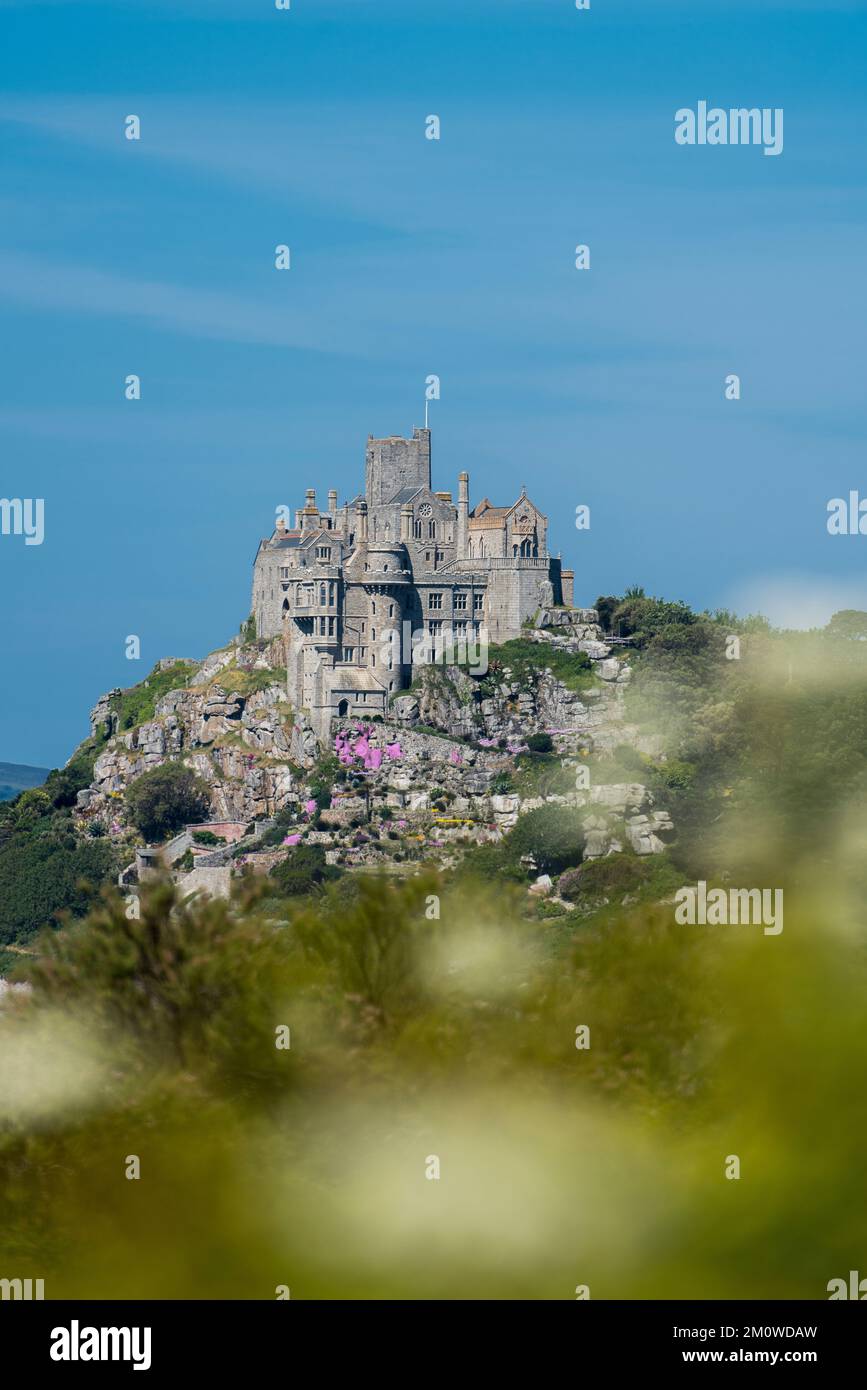 St michaels mount cornwall map hi-res stock photography and images - Alamy