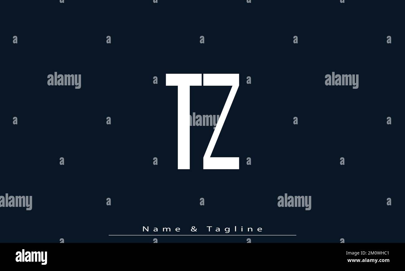 Alphabet letters Initials Monogram logo TZ , ZT Stock Vector Image ...