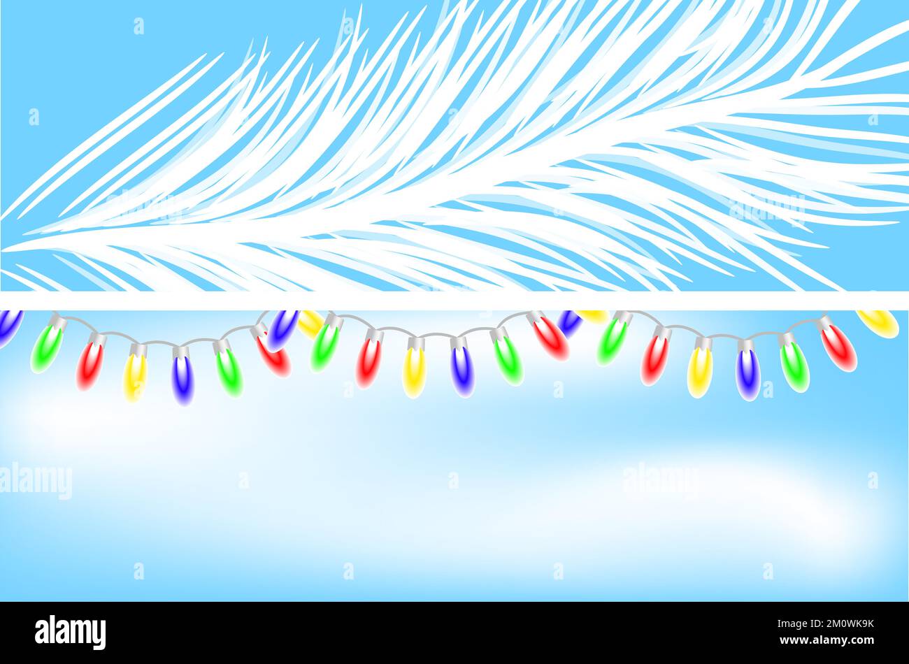 Garland two banners Stock Vector Images Alamy