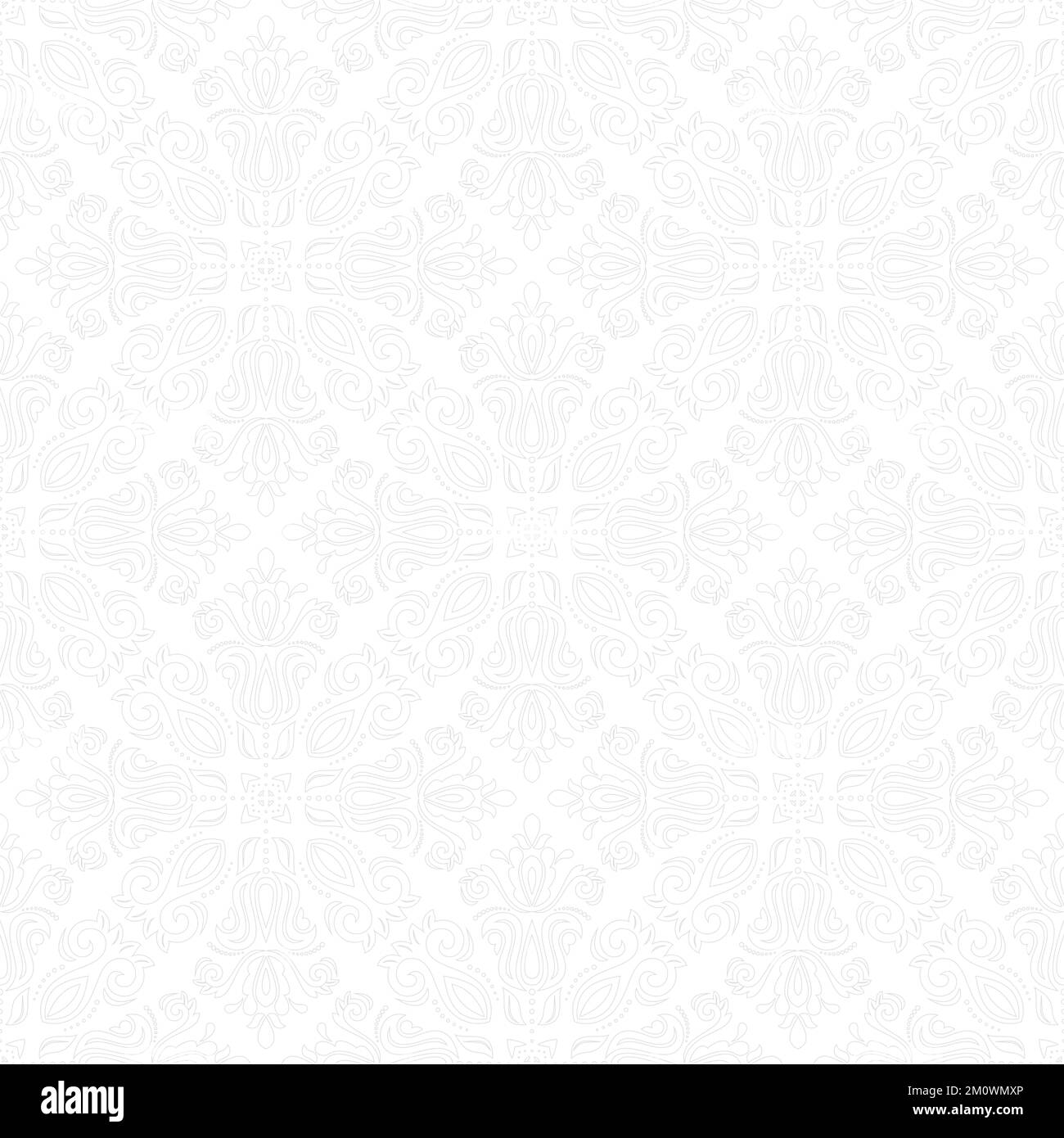 Classic seamless pattern. Damask orient ornament. Classic vintage light ...
