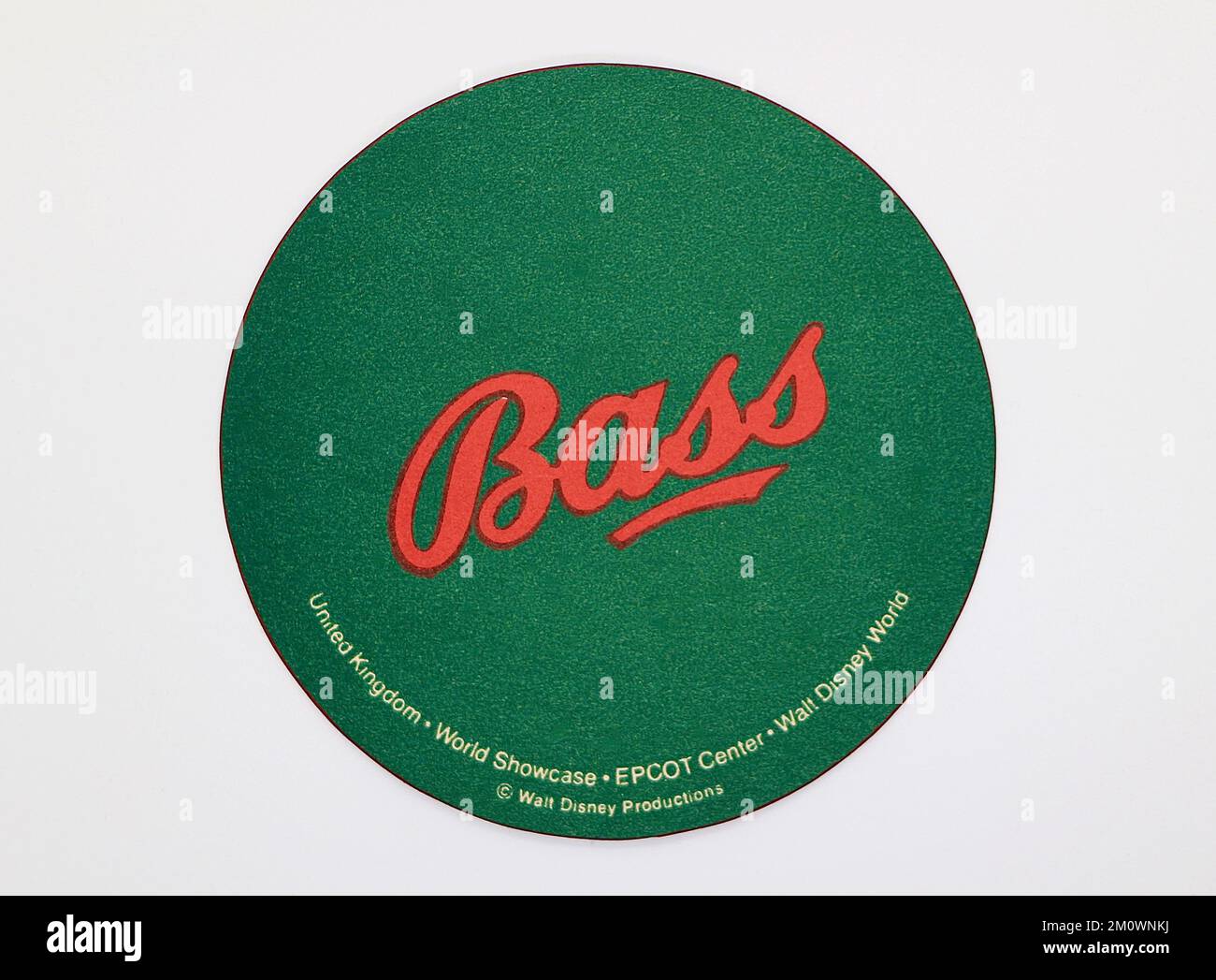 Souvenir beer mat from the Rose & Crown English public house United