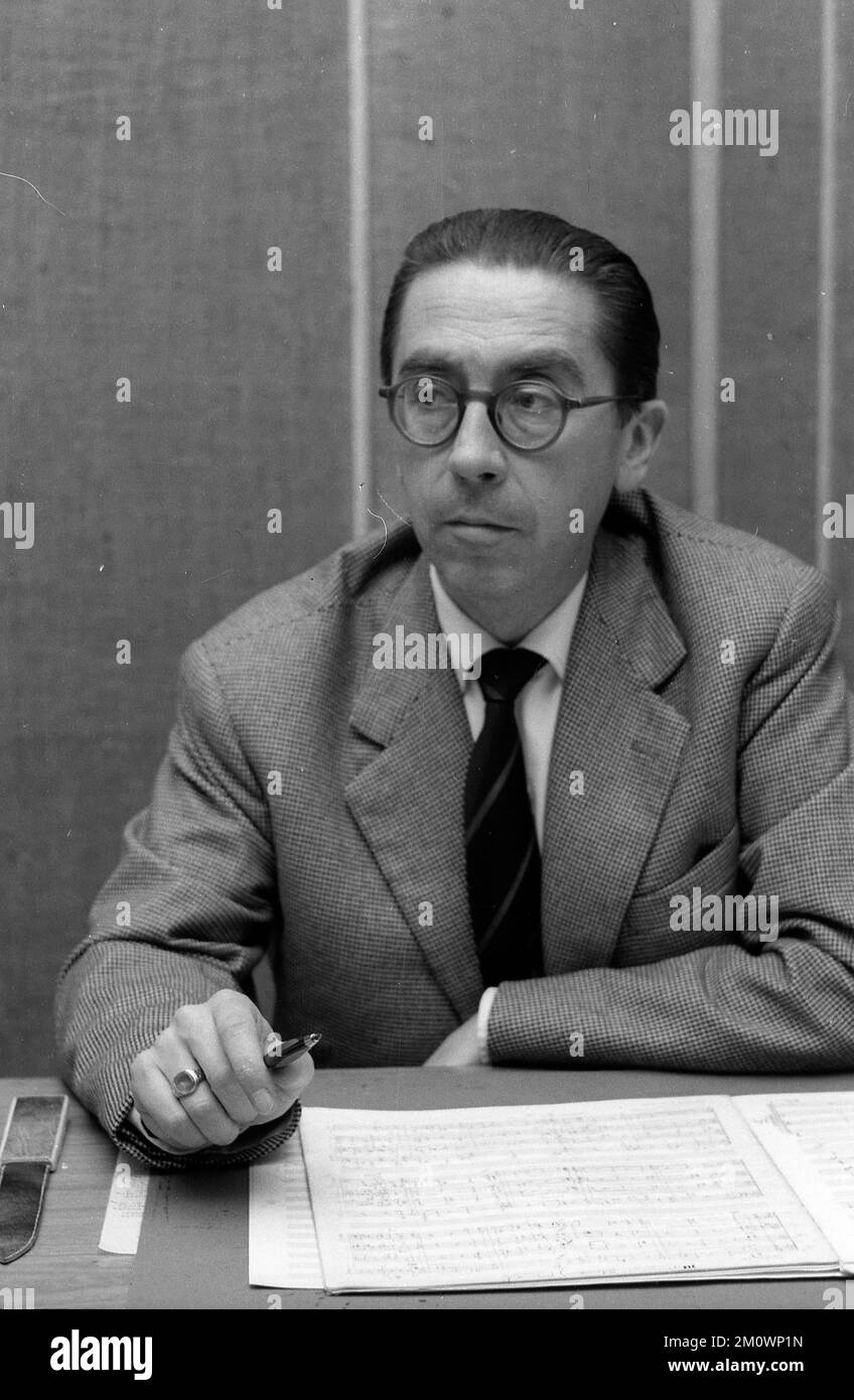 Riccardo Malipiero, Italian composer, pianist,and critic, during his