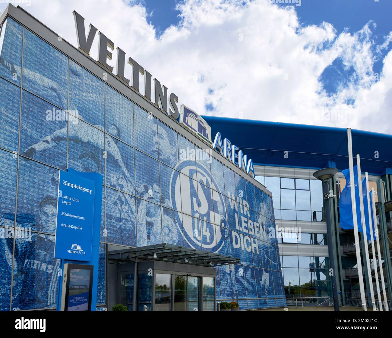 Visiting Veltins Arena - the official playground of FC Schalke 04 Stock Photo