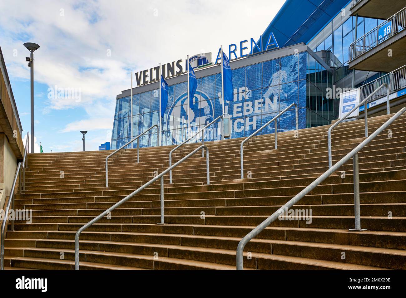 Visiting Veltins Arena - the official playground of FC Schalke 04 Stock Photo