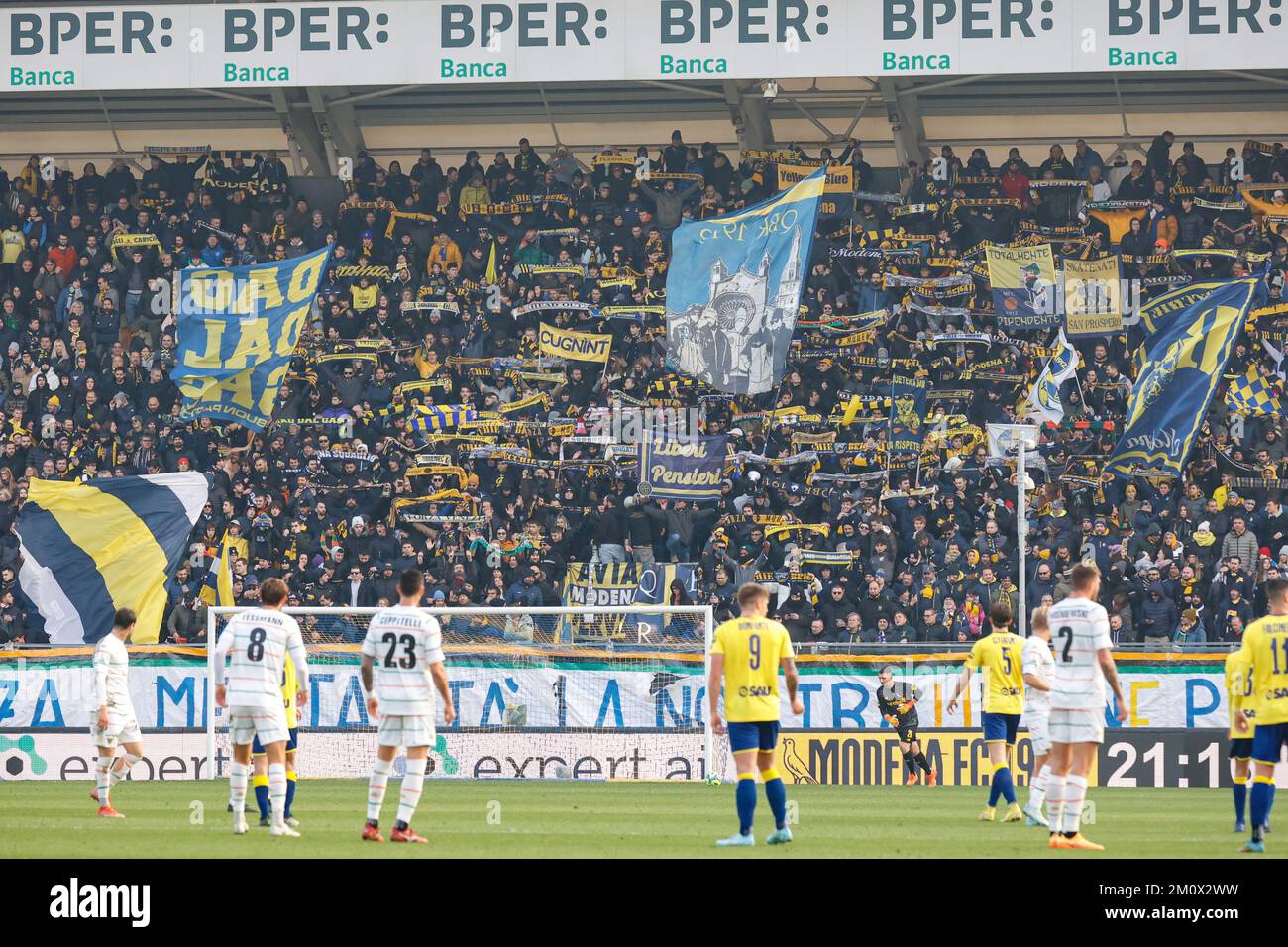 Modena, Italy. 08th Dec, 2022. Shady Oukhadda (Modena) during Modena FC vs  Venezia FC, Italian soccer Serie B match in Modena, Italy, December 08 2022  Credit: Independent Photo Agency/Alamy Live News Stock