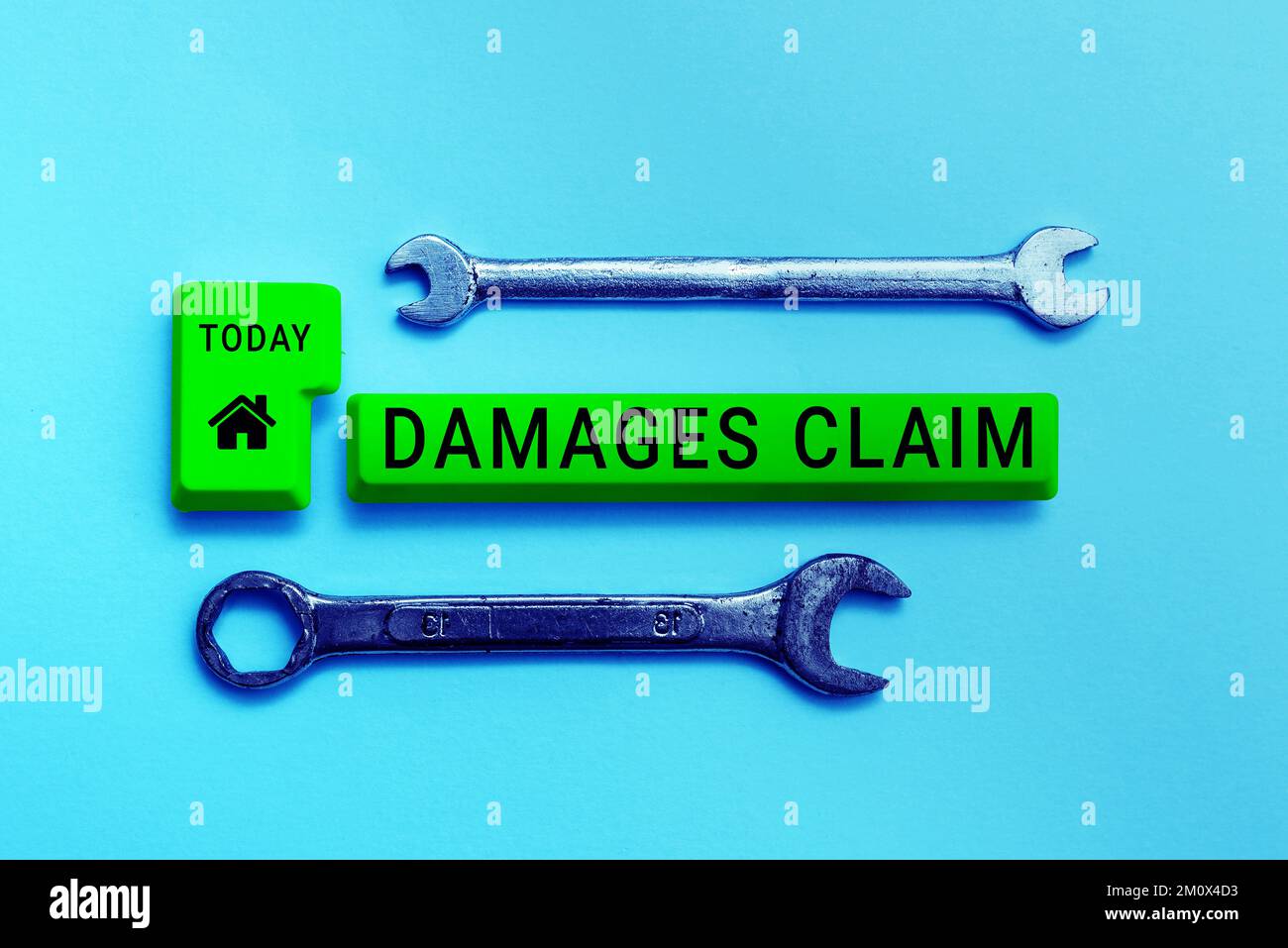 Compensation For Damage Sign Sign displaying Damages Claim. Business idea Demand Compensation ...