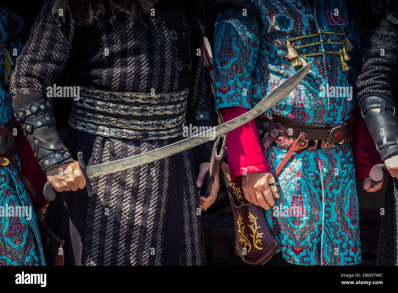 Turkish man and horseman ethnic clothes examples Stock Photo Alamy