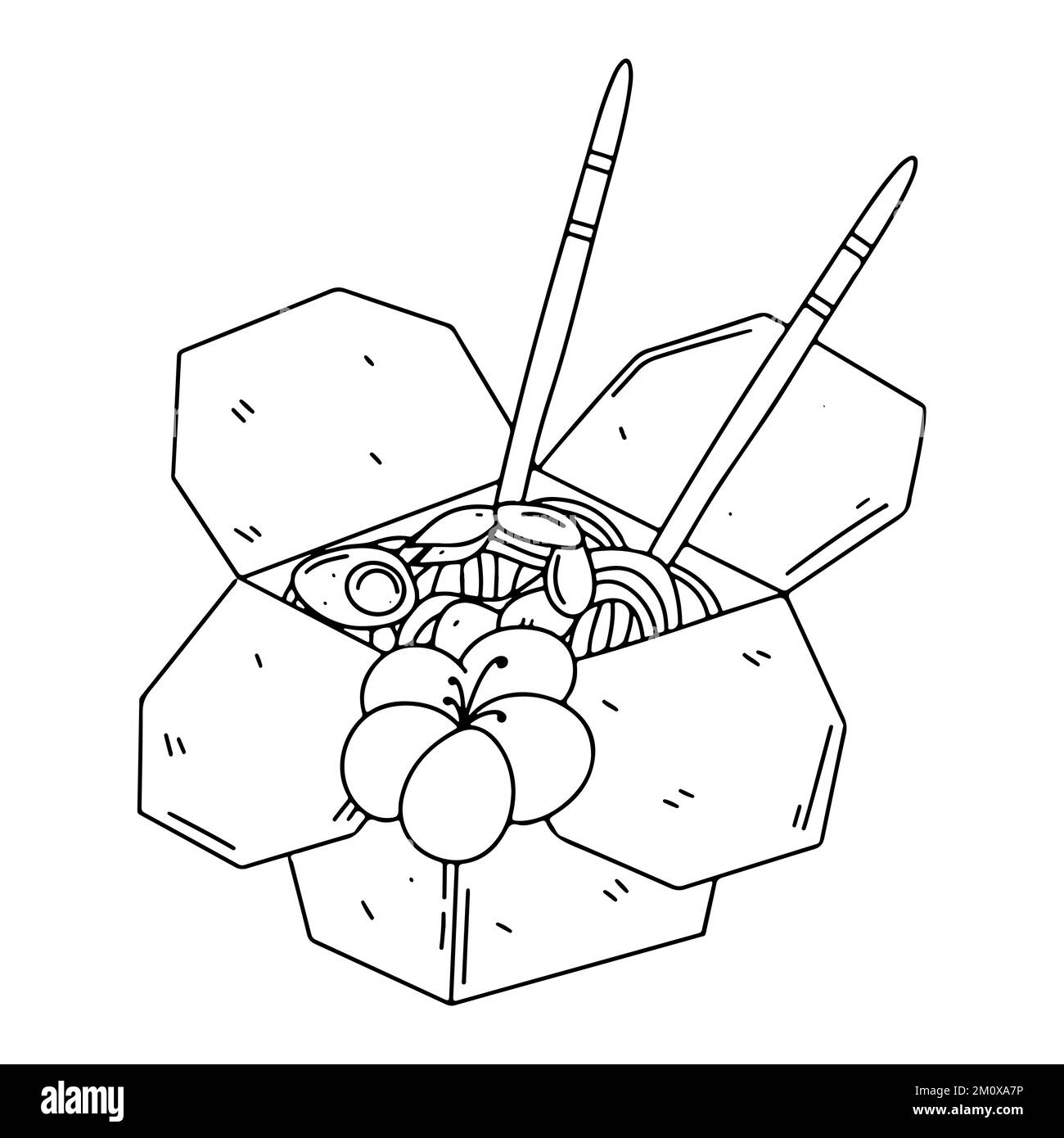 Noodles prawn Stock Vector Images Alamy