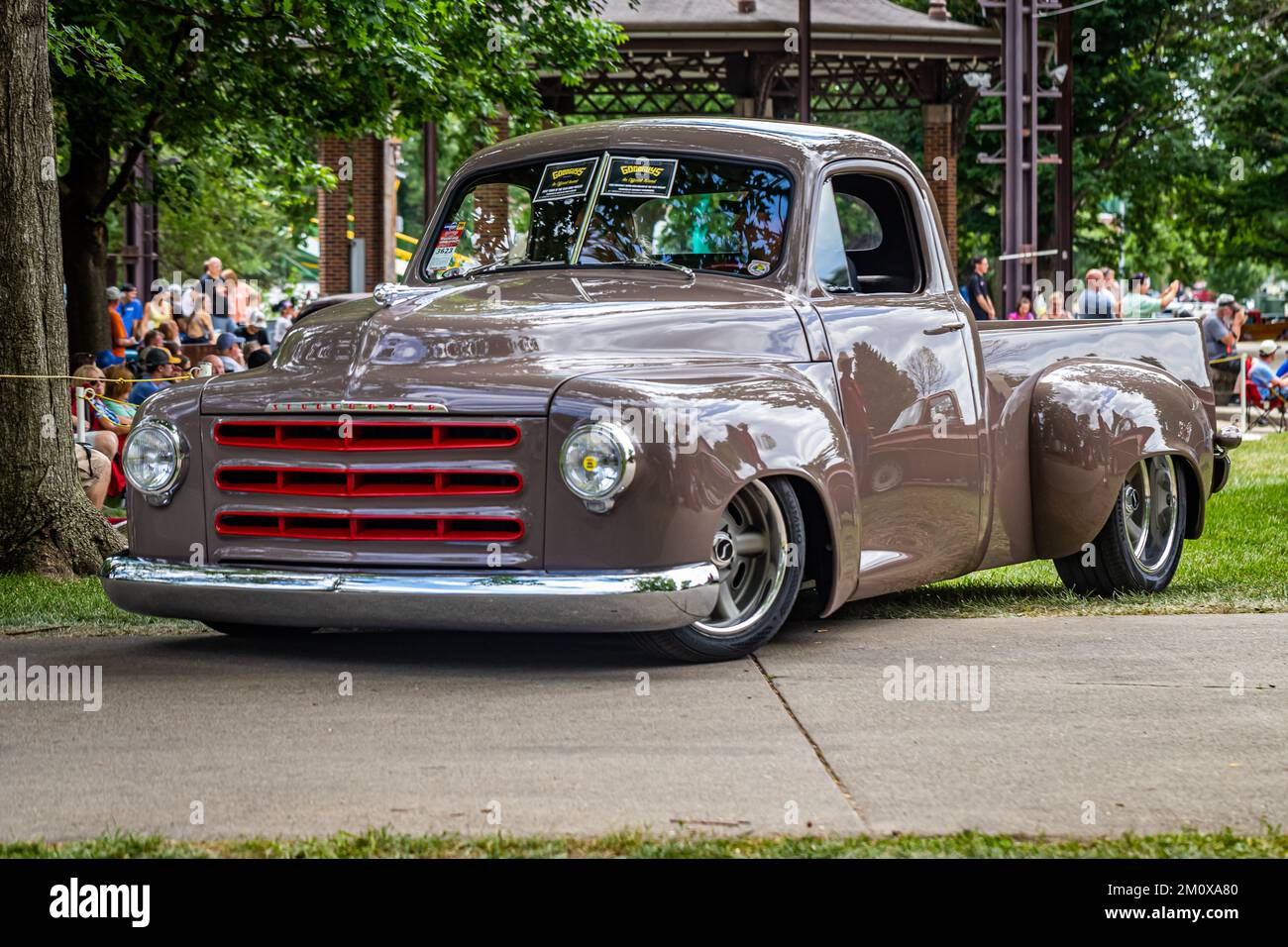 Des Moines, IA July 03, 2022 Low perspective front corner view of a