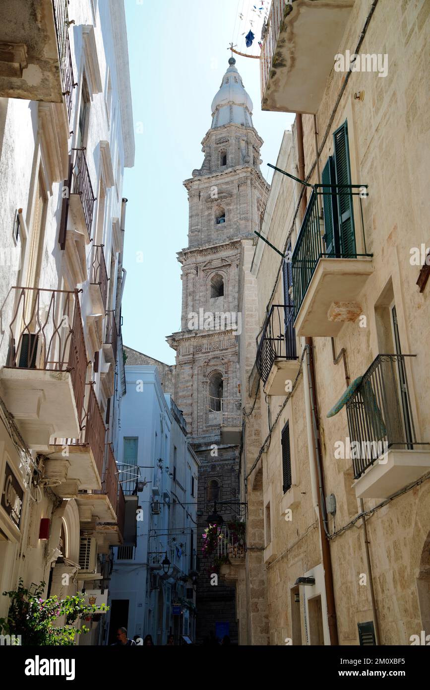 Basilica Cattedrale Maria Santissima della Madia, Monopoli, Province of Bari, Puglia Region, Italy, Europe Stock Photo