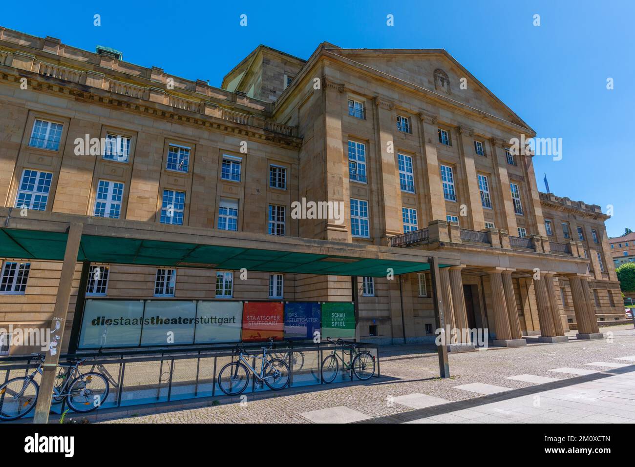 State Theatre, Play, Opera, Ballet, Upper Palace Garden, Classicism, Stuttgart, Baden-Württemberg, Germany, Europe Stock Photo