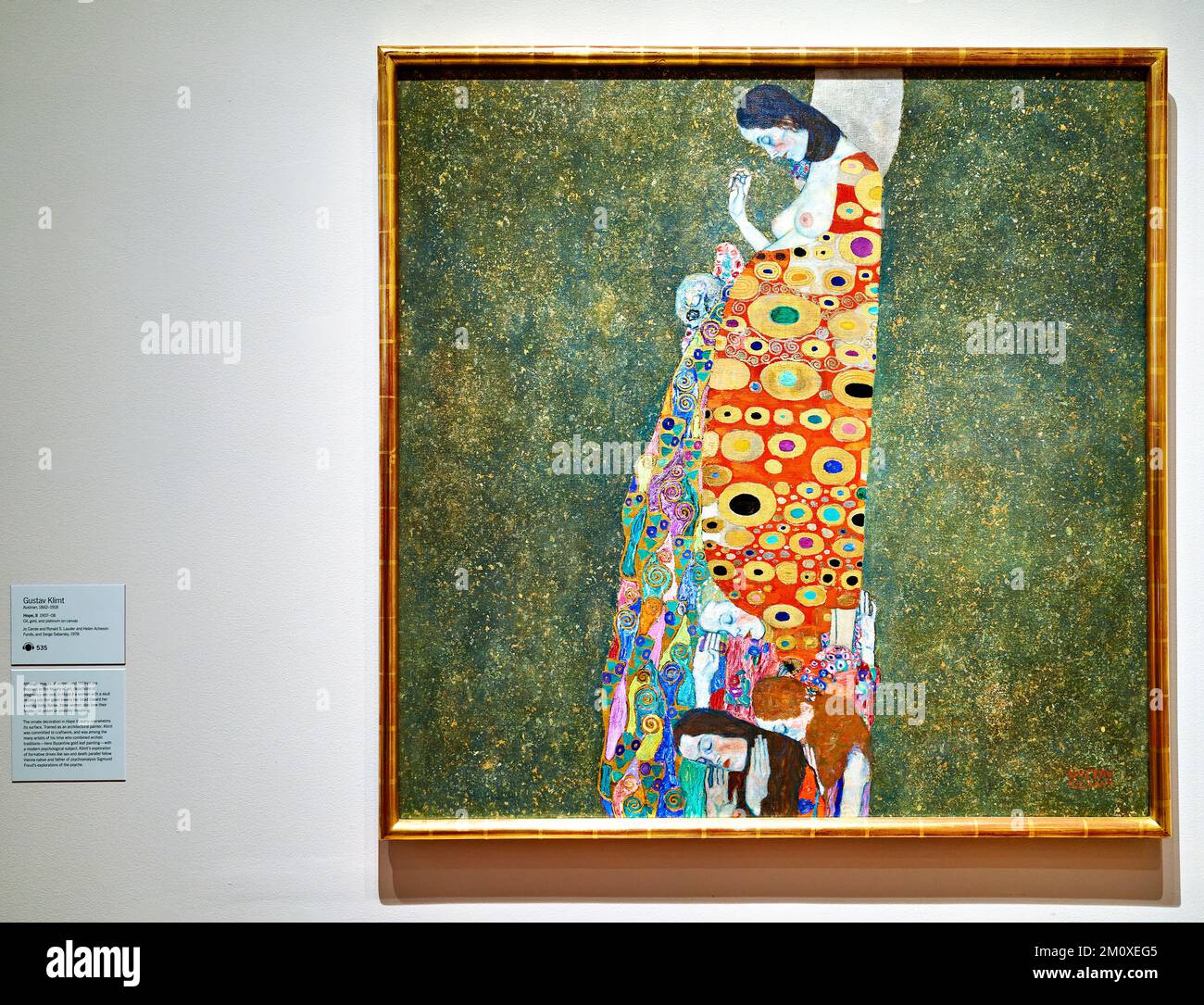 New York. Manhattan. United States. Museum of Modern Art. Gustav Klimt. Hope II Stock Photo