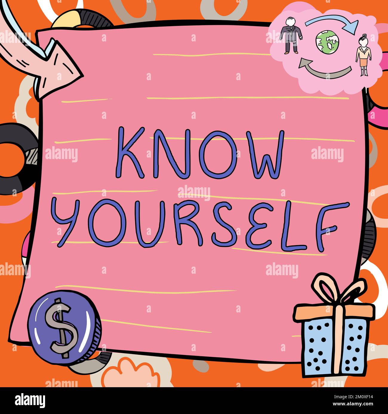 Writing Displaying Text Know Yourself Concept Meaning Find You