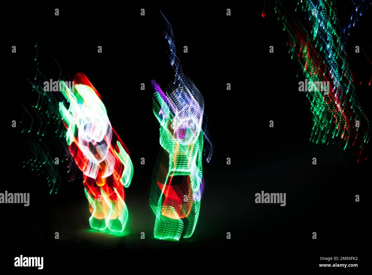 Abstract Calgary Zoolights Alberta Stock Photo - Alamy