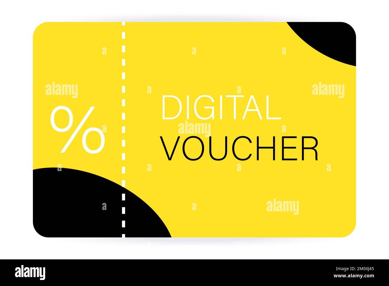 Digital voucher. Concept illustration flat design vector eps10. graphic
