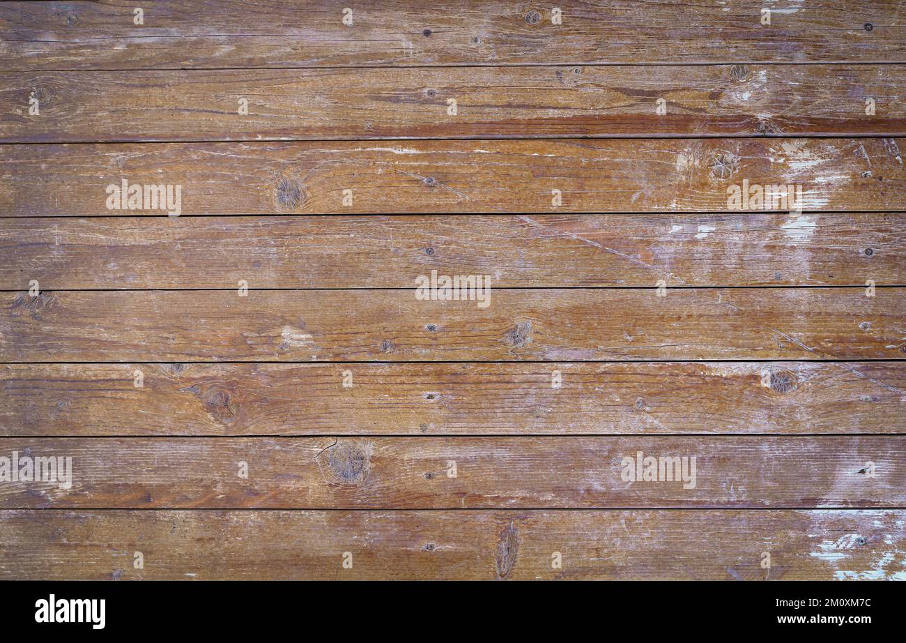 Wooden planks background wall. Textured rustic wood old paneling for walls, interiors and construction. High quality photo Stock Photo