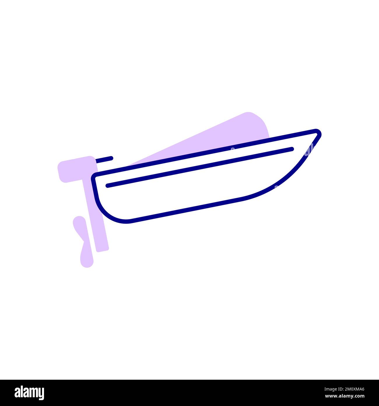 Electric Boat Icon, Enjoy the Edge of the Ocean or Lake With a Small
