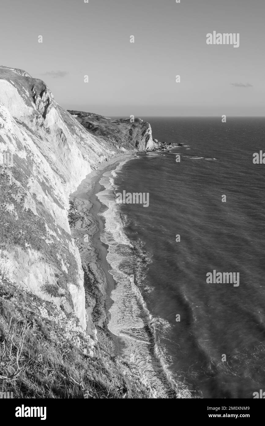 View of the cliffs on the Jurassic coast in Dorset Stock Photo