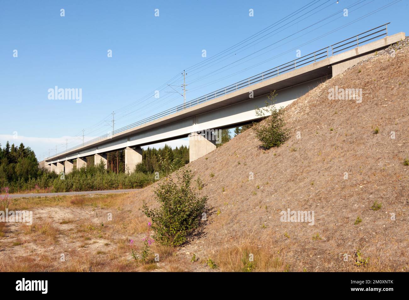 The Bothnia Line, railway Nyland to Umea. Modern, newly built High ...