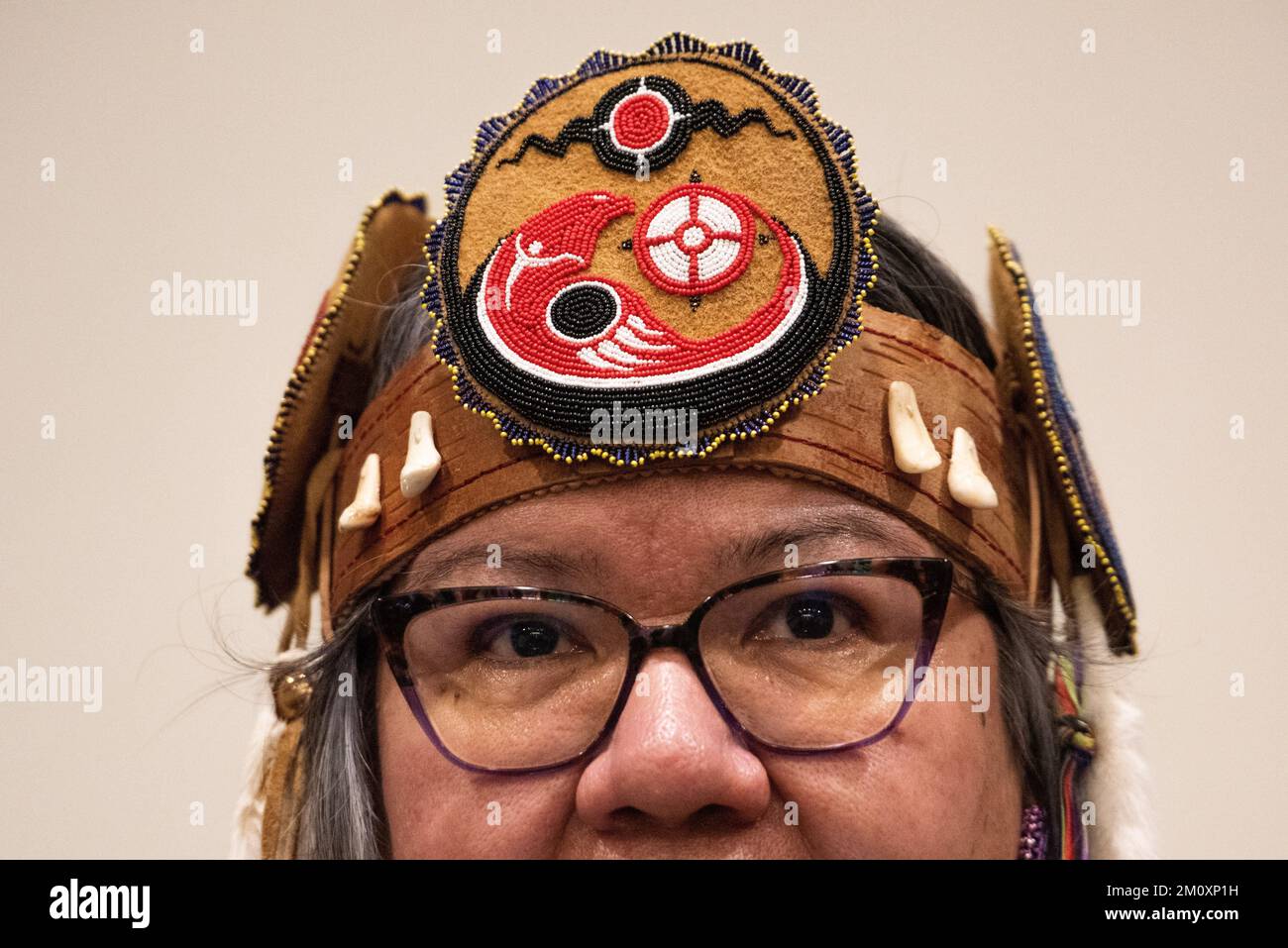 Assembly of First Nations National Chief, RoseAnne Archibald, speaks at