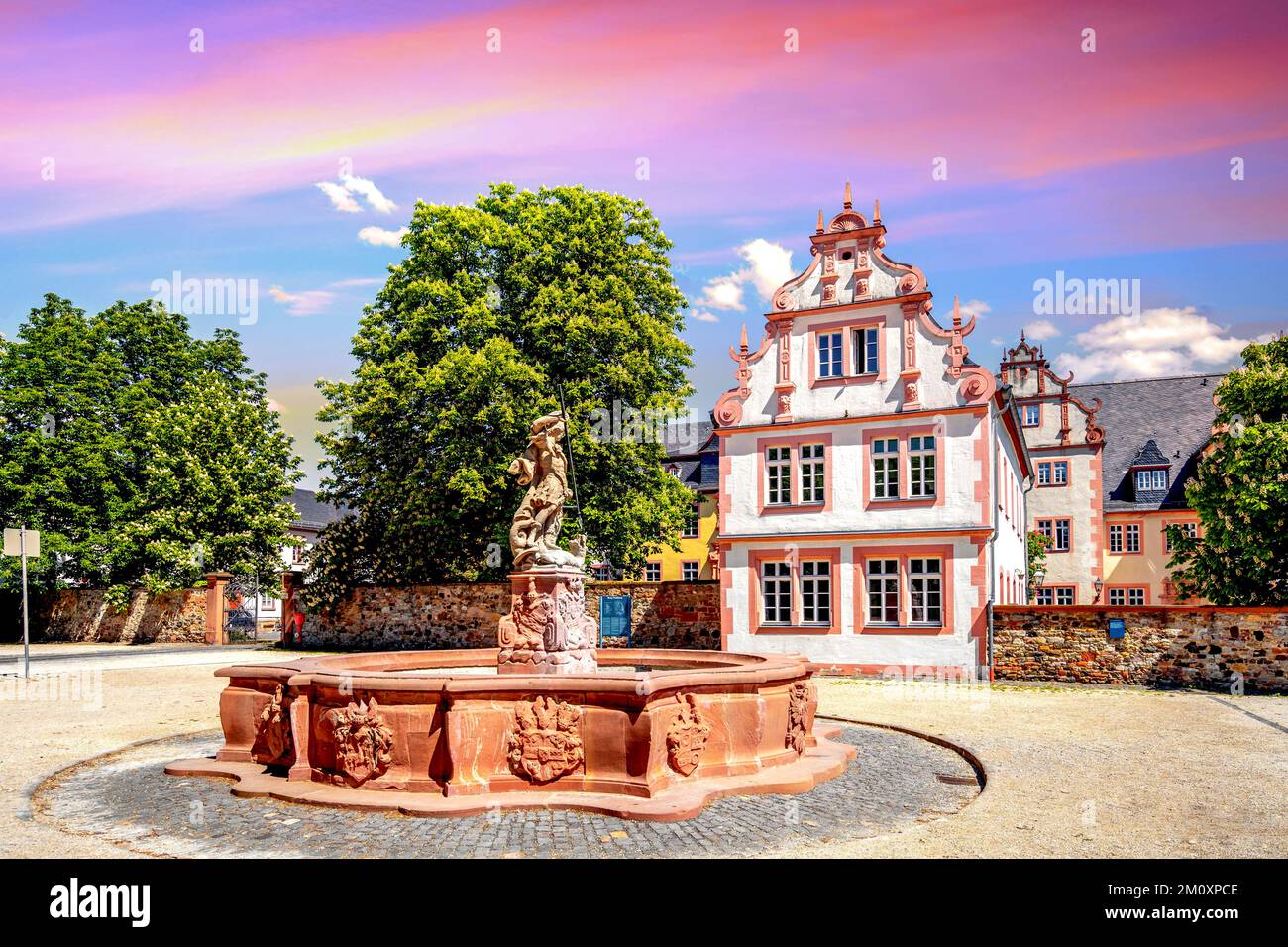 Old Town Friedberg, Hessen, Germany Stock Photo