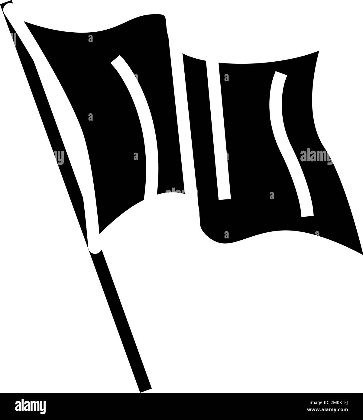 red flag glyph icon vector illustration Stock Vector Image & Art - Alamy