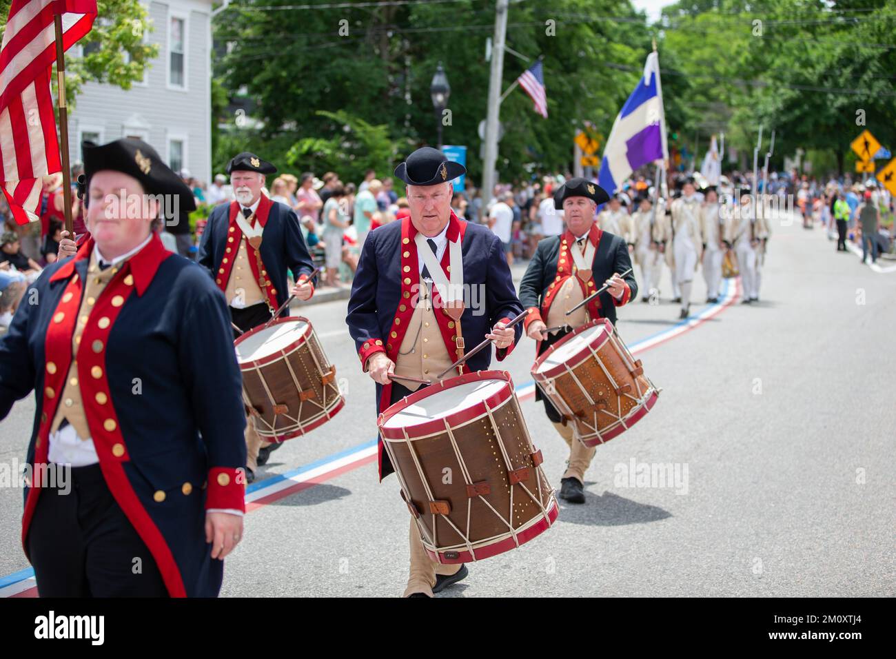 Scenes from the Gaspee Days Parade in Warwick, Rhode Island in the