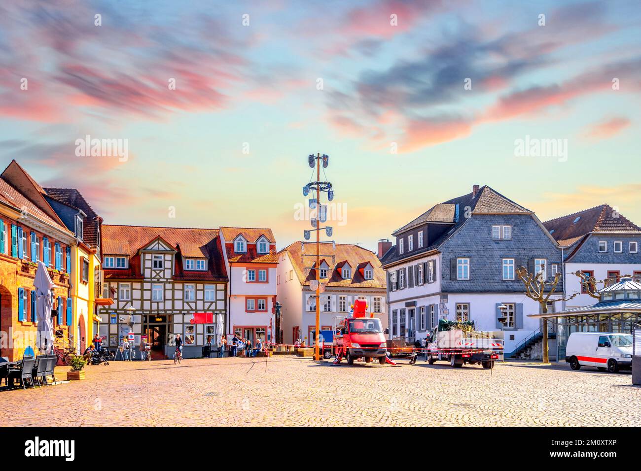 Historical city of Dieburg, Germany Stock Photo Alamy