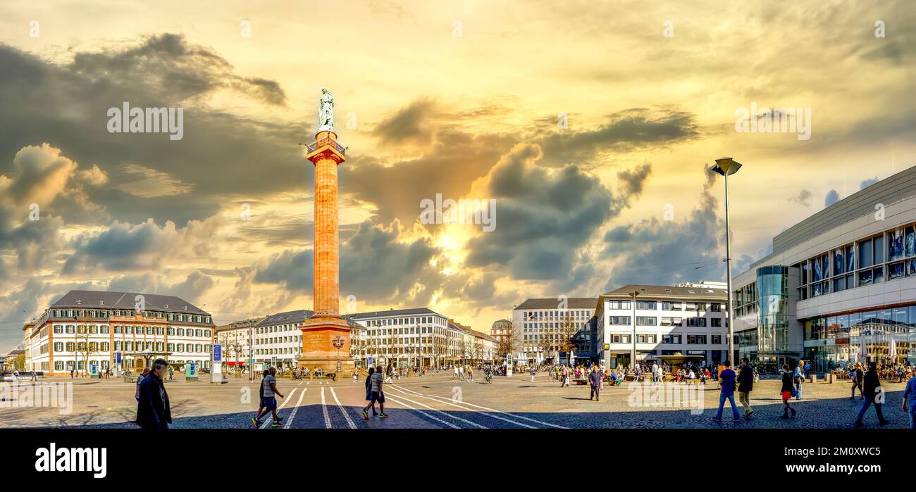Luisenplatz, Darmstadt, Hessen, Germany Stock Photo