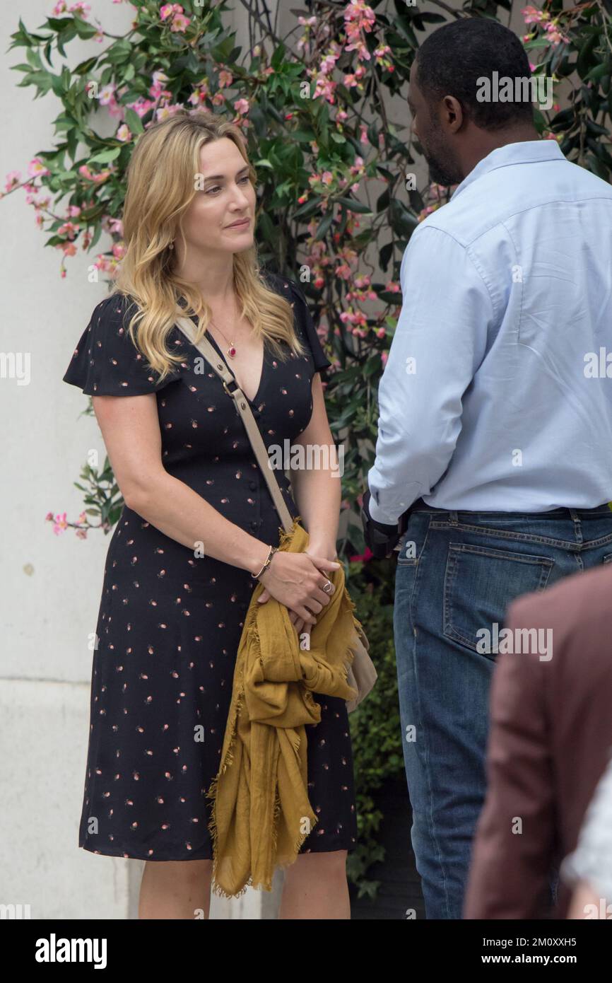 Kate Winslet Films Mountain Between Us Stock Photo