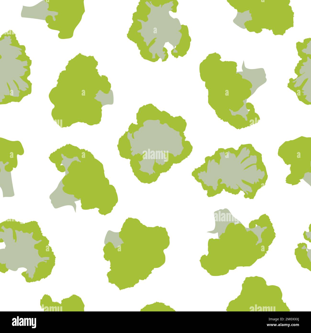 Green cauliflower isolated vector seamless pattern Stock Vector Image ...
