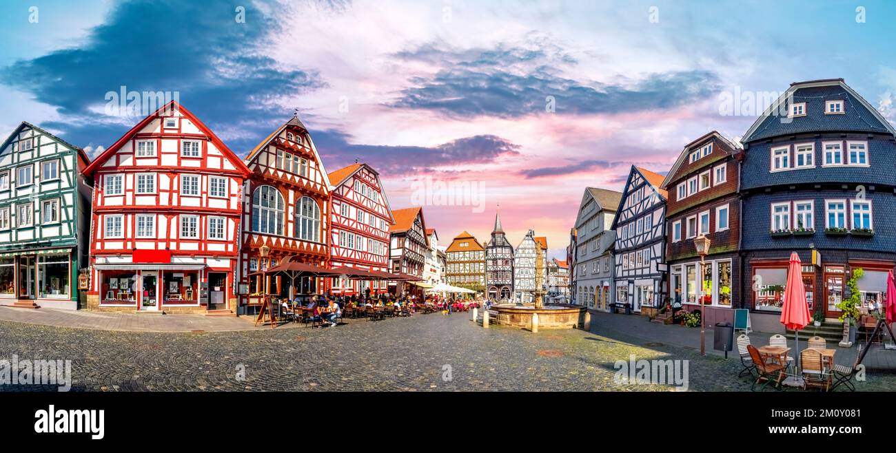 Old town of Fritzlar, Hessen, germany Stock Photo Alamy