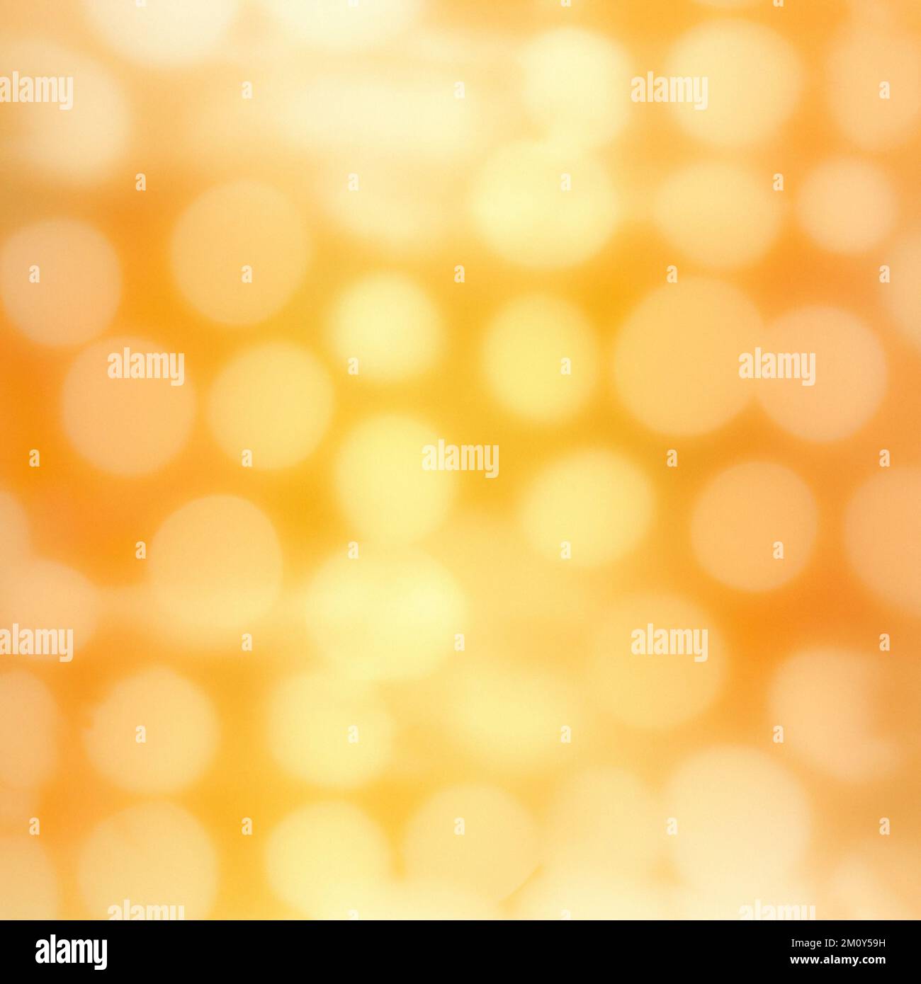 Blurred lights background texture to overlay onto images in your favorite editing program with specific blending modes. Bokkeh colors are yellow and o Stock Photo