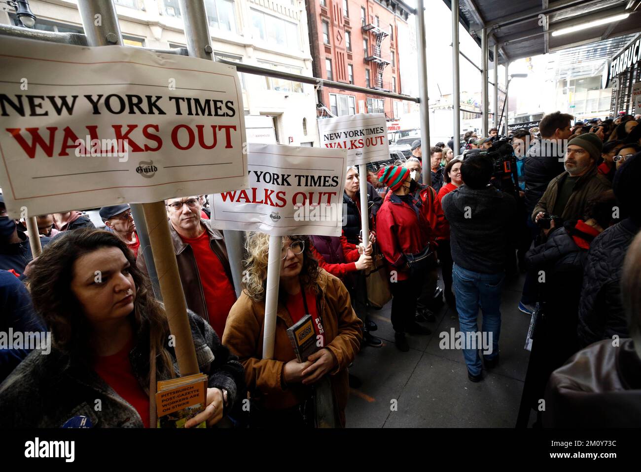 New York City, USA. 08th Dec, 2022. New York Times Employees And ...