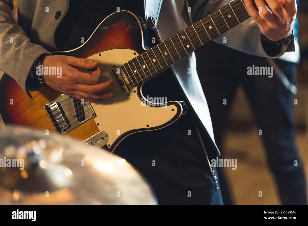 Close up guitarist playing electric hi-res stock photography and images ...
