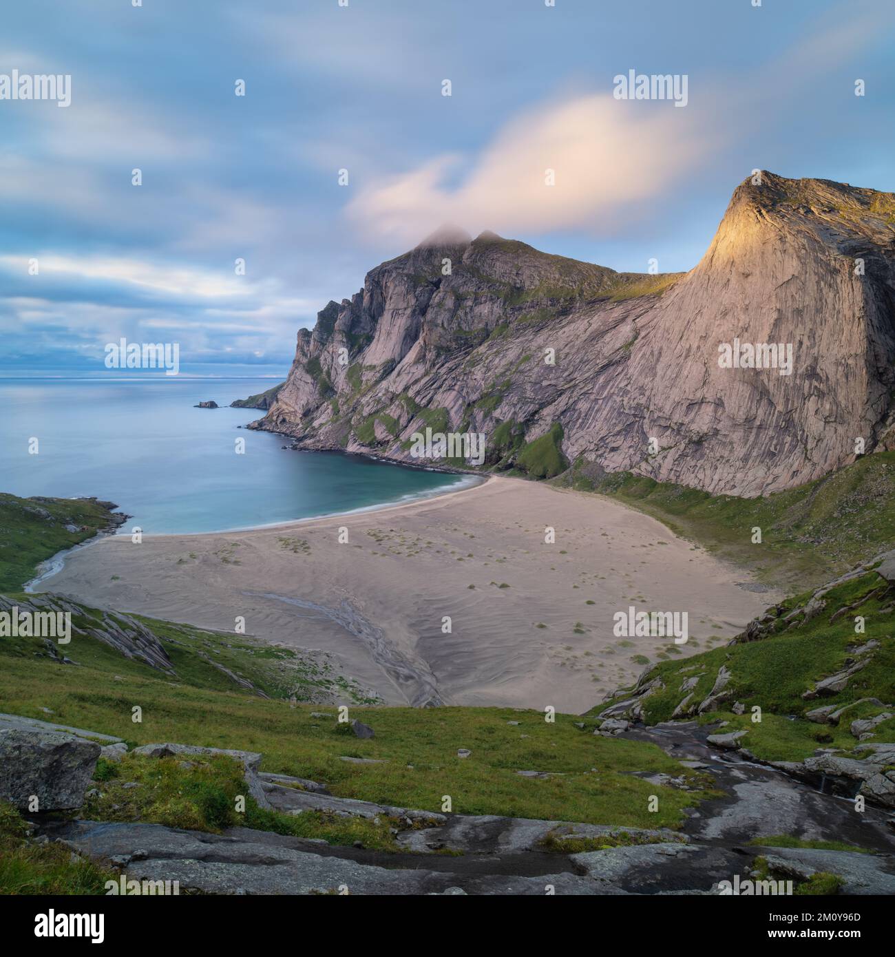 Bunes Beach Lofoten Islands Norway Stock Photo Alamy
