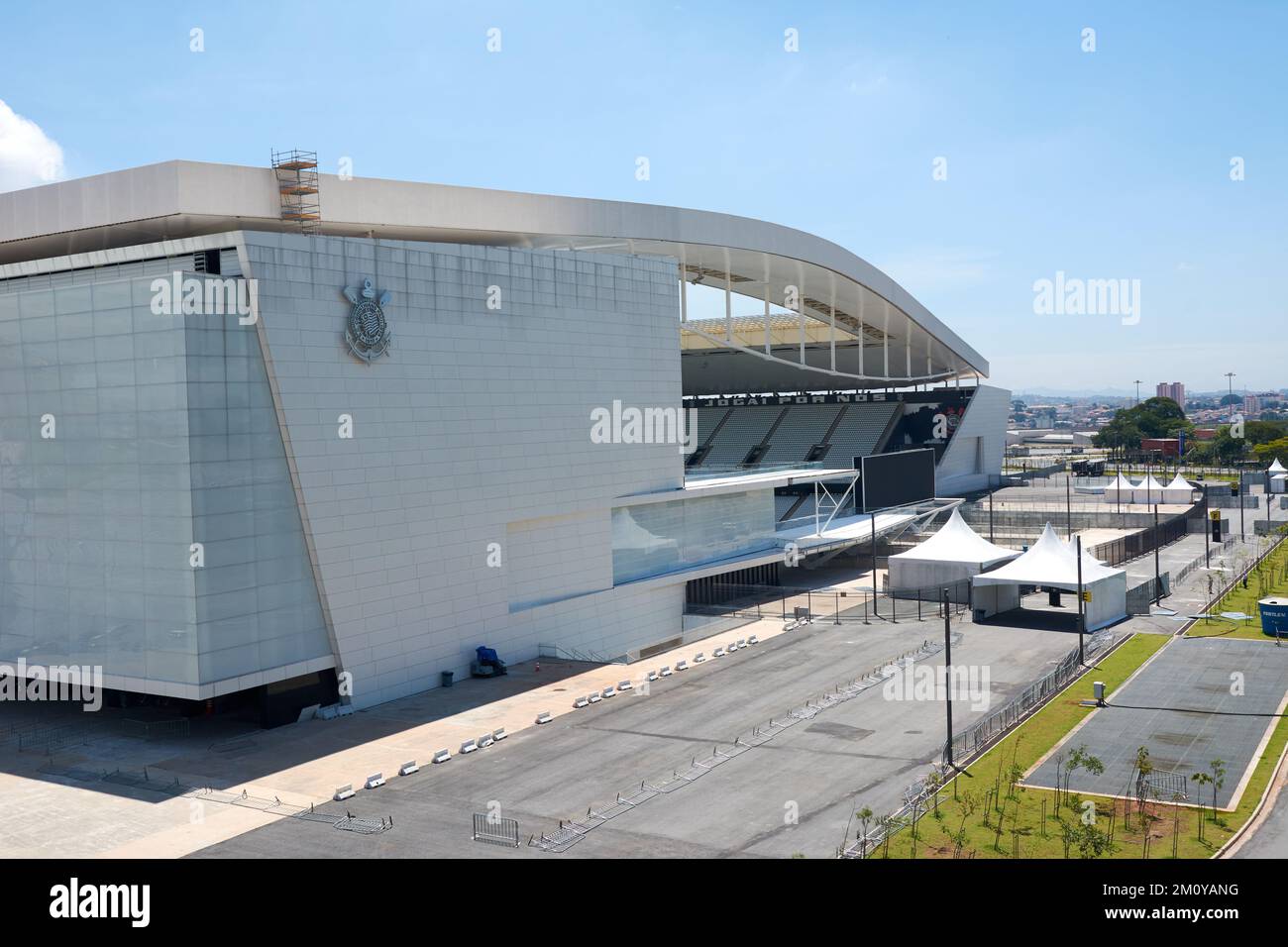 Arena Corinthians in Itaquera. The Arena is new stadium of Sport Club Corinthians Paulista Stock Photo