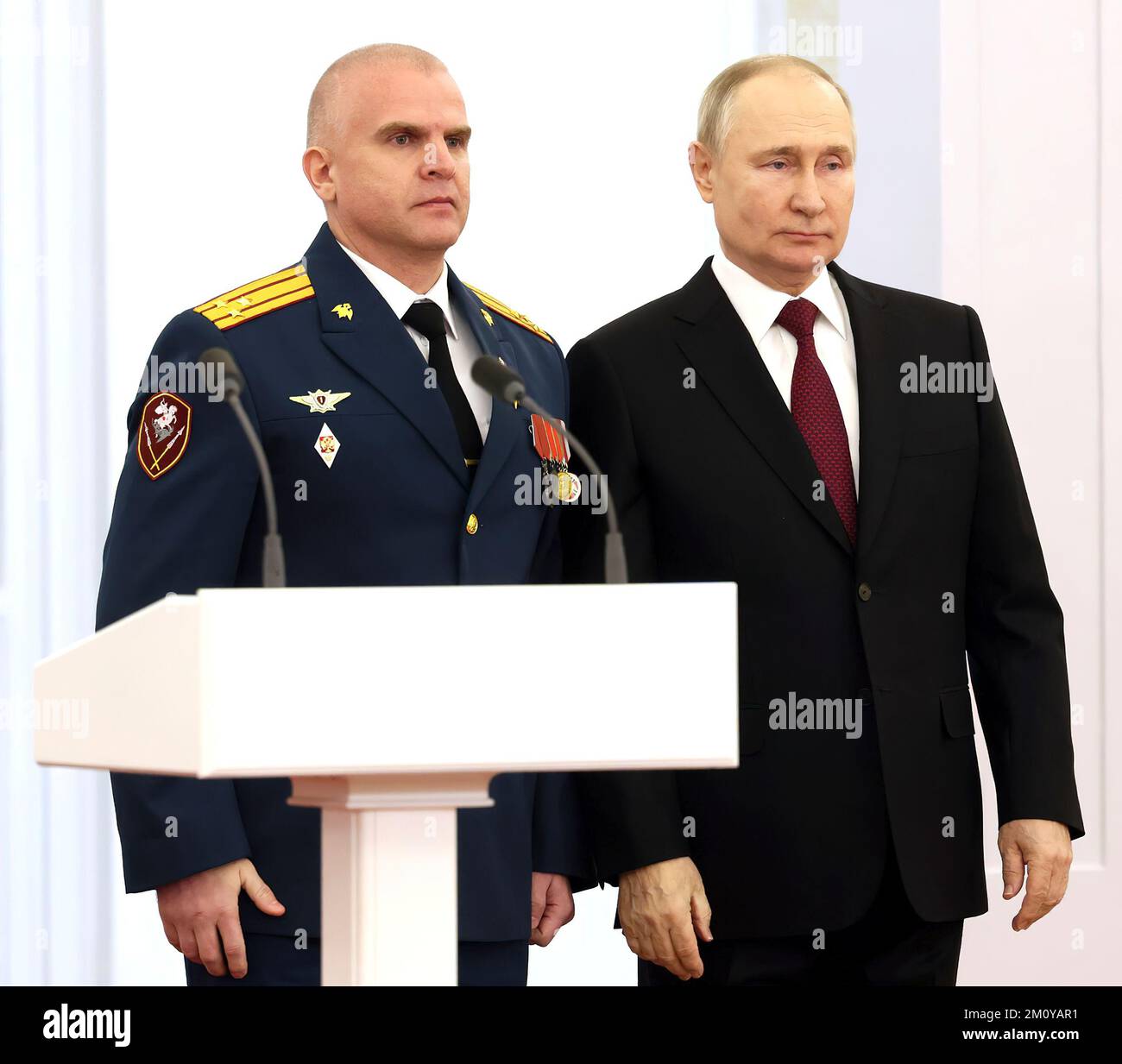Russian President Vladimir Putin at the ceremony to present Gold Star ...