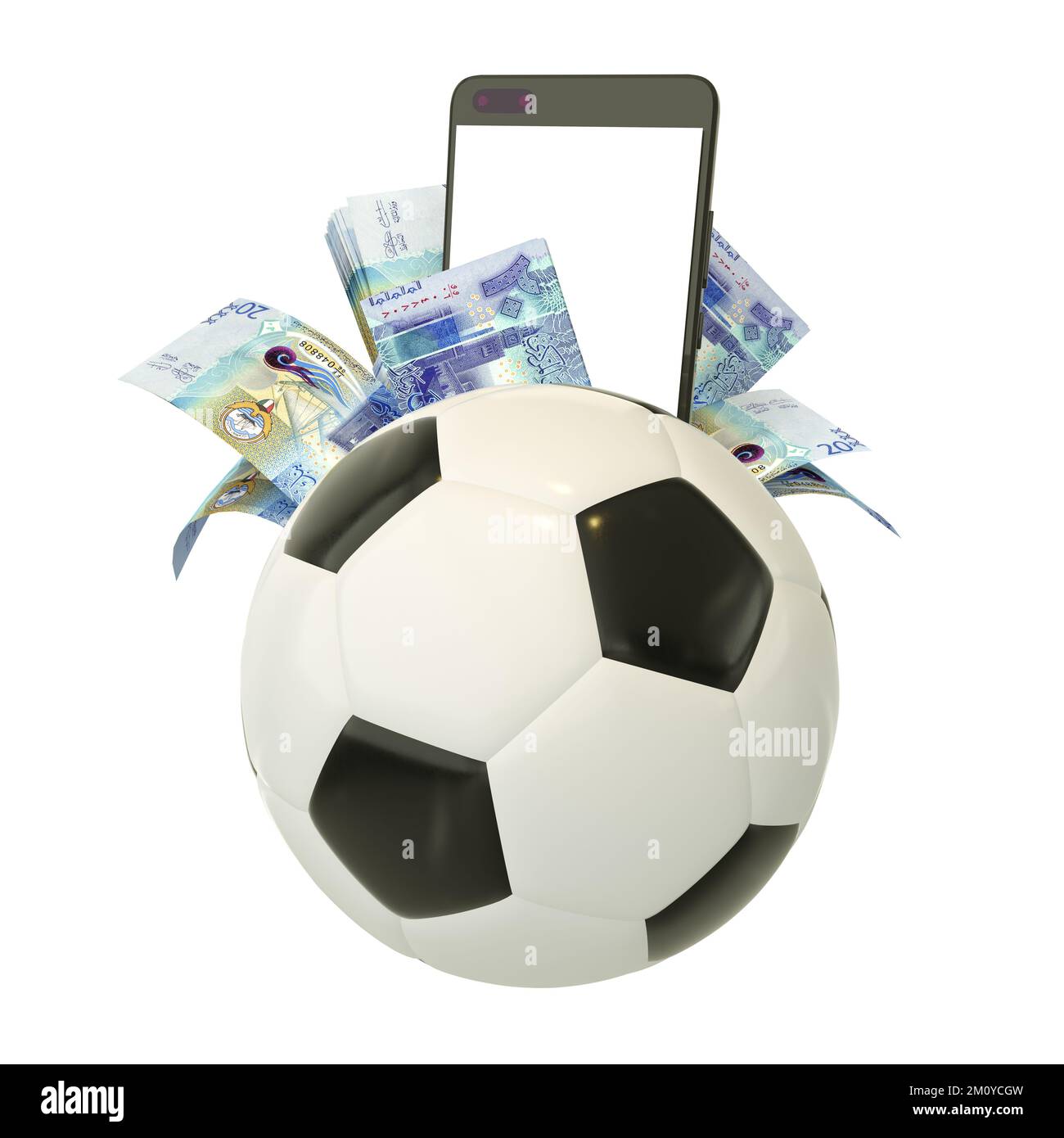 Socccer Concept. Sports Betting On Football. Design For A