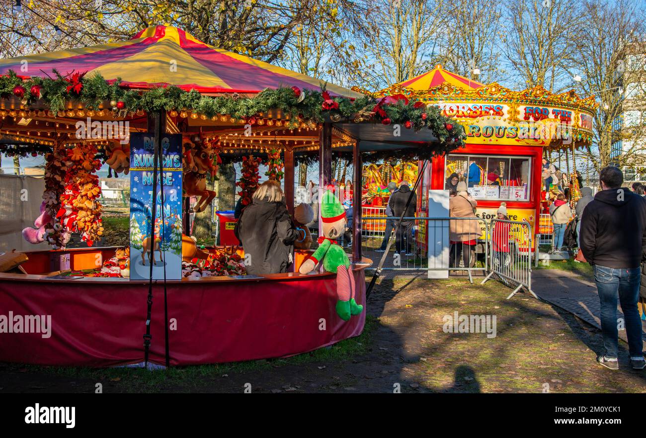 Limerick Christmas , ice rink in the city center and a colorful fair including a carousel