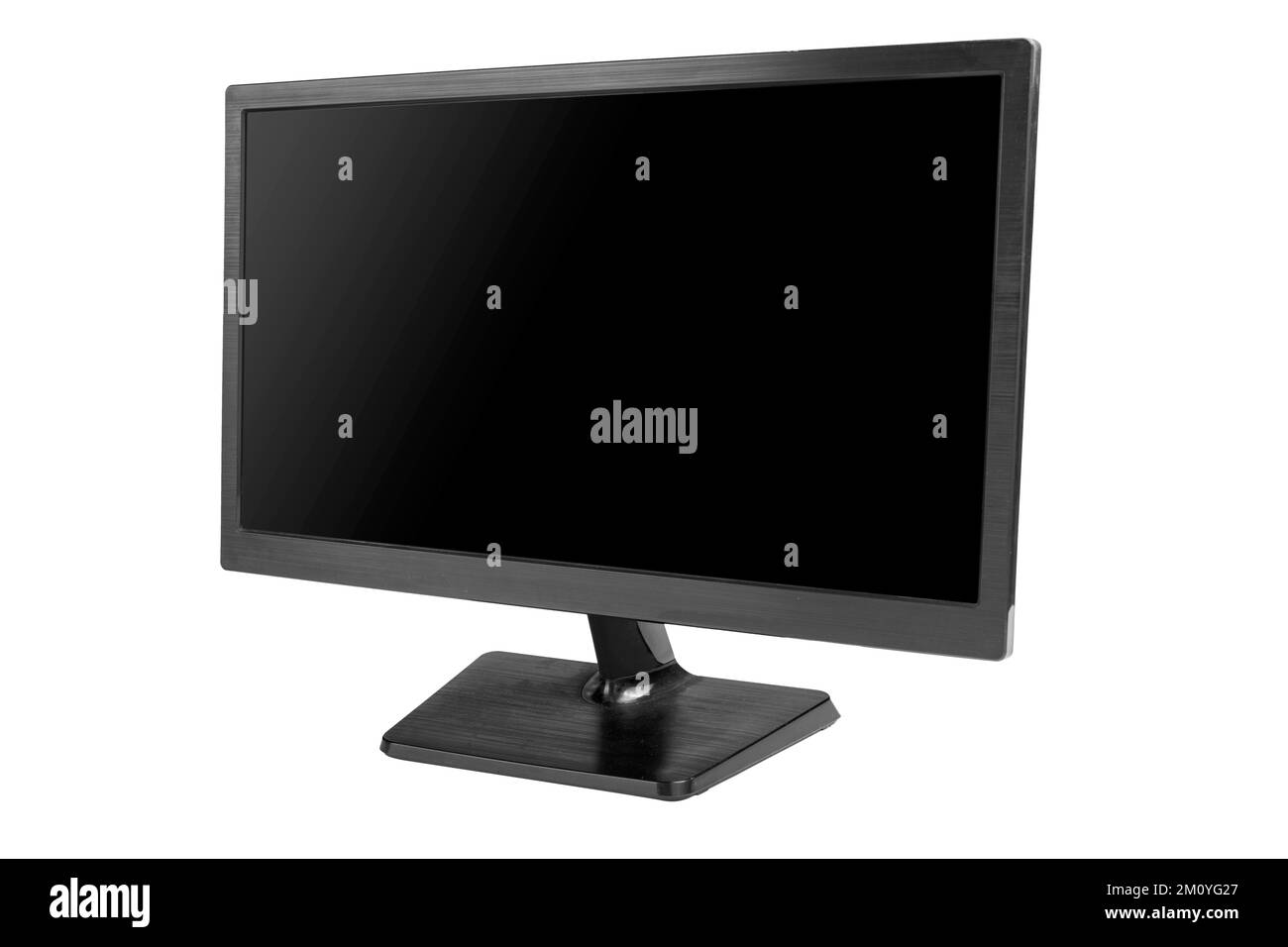 Monitor screen isolated over white background Stock Photo Alamy