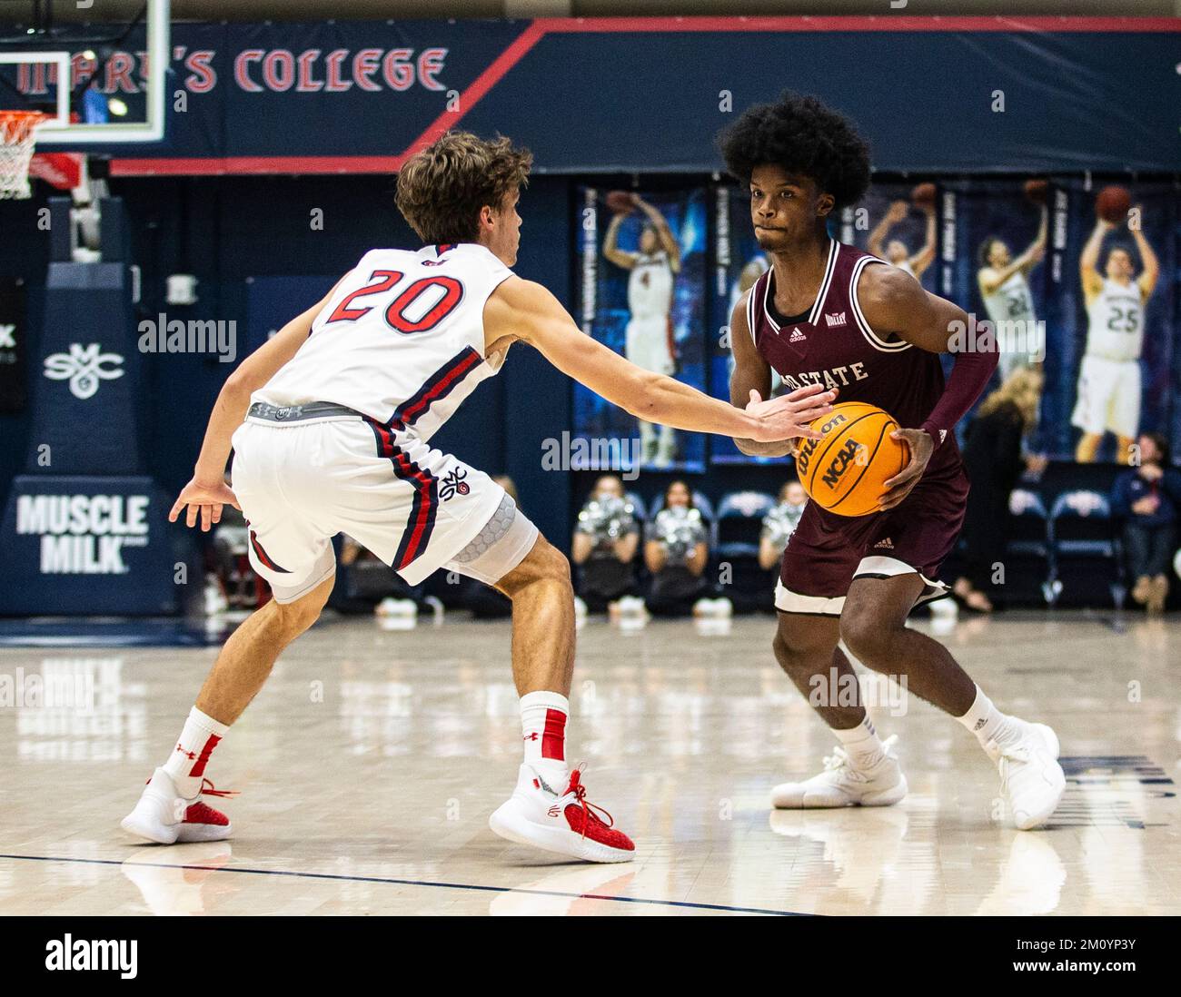 December 07 2022 Moraga, CA U.S.A. Missouri State Bears guard Alston Mason (1)goes to the basket during the NCAA Men's Basketball game between Missouri State Bears and the Saint Mary's Gaels. Saint Mary's beat Missouri State 66-46 at University Credit Union Pavilion Moraga Calif. Thurman James/CSM Stock Photo