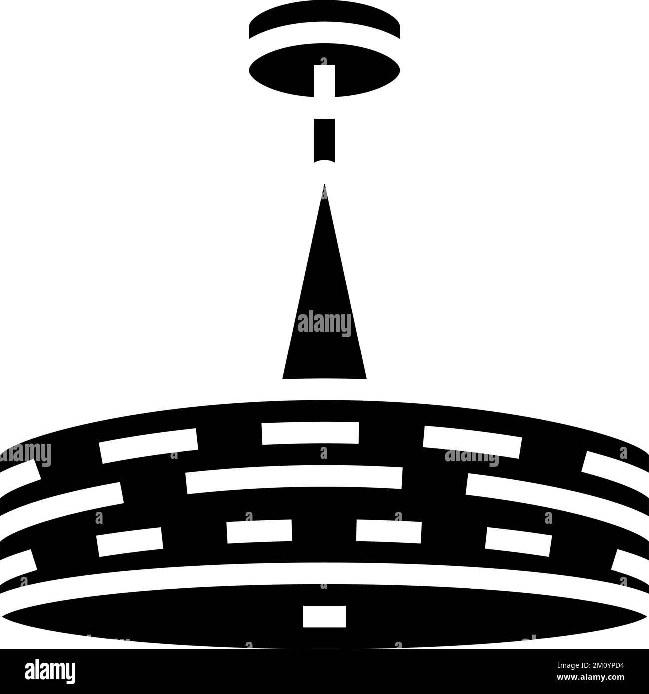 interior lamp ceiling glyph icon vector illustration Stock Vector Image ...