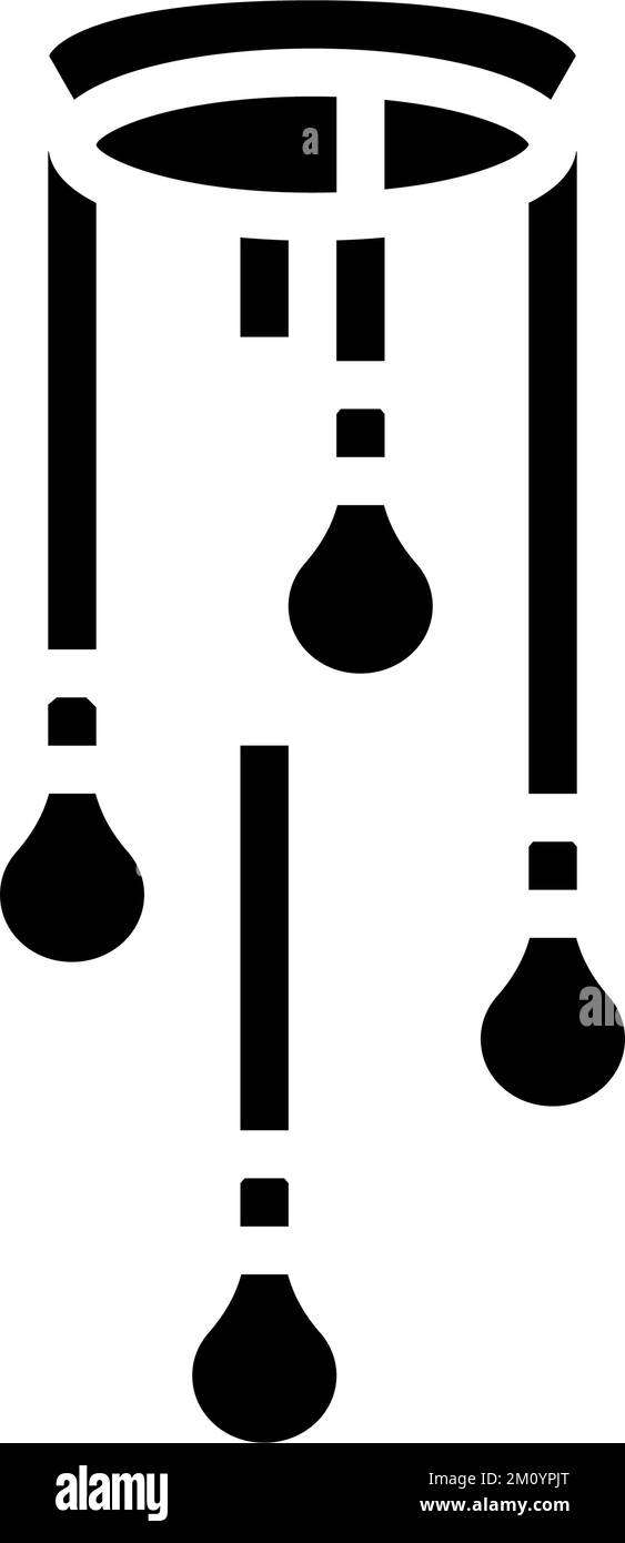 style lamp ceiling glyph icon vector illustration Stock Vector Image ...